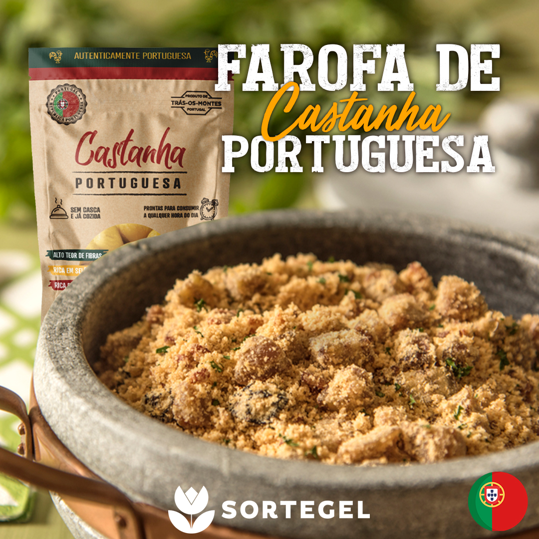 Farofa de Castanha Portuguesa Cozida Sortegel 